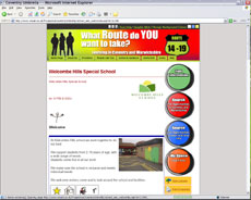 Online prospectus page top