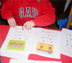 Student reading