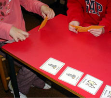 students playing