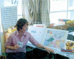 telling a story with flashcards