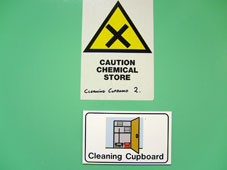 Chemical cupboard