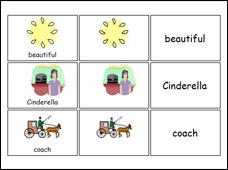cinderella flash cards