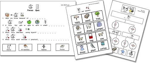 Symbol activity sheets
